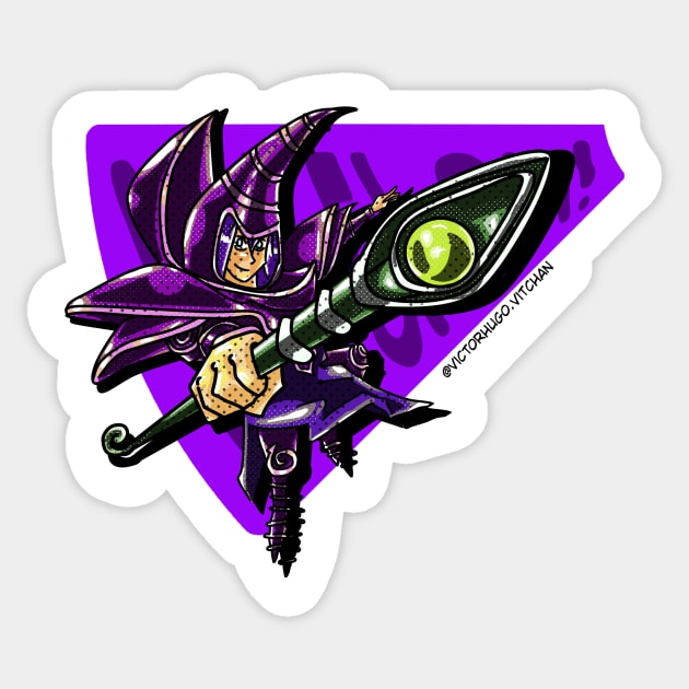 Dark Magician Sticker by Vitchan